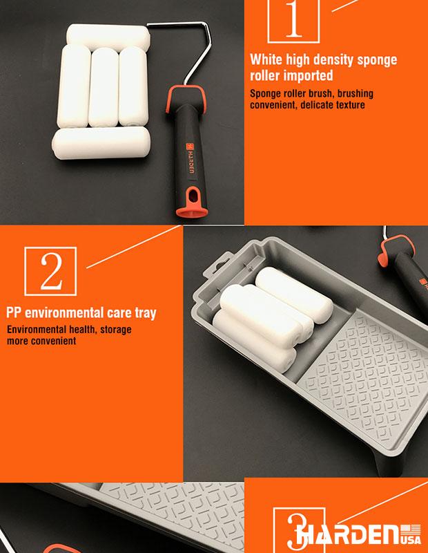 4'' 7Pcs Roller Brush Set
