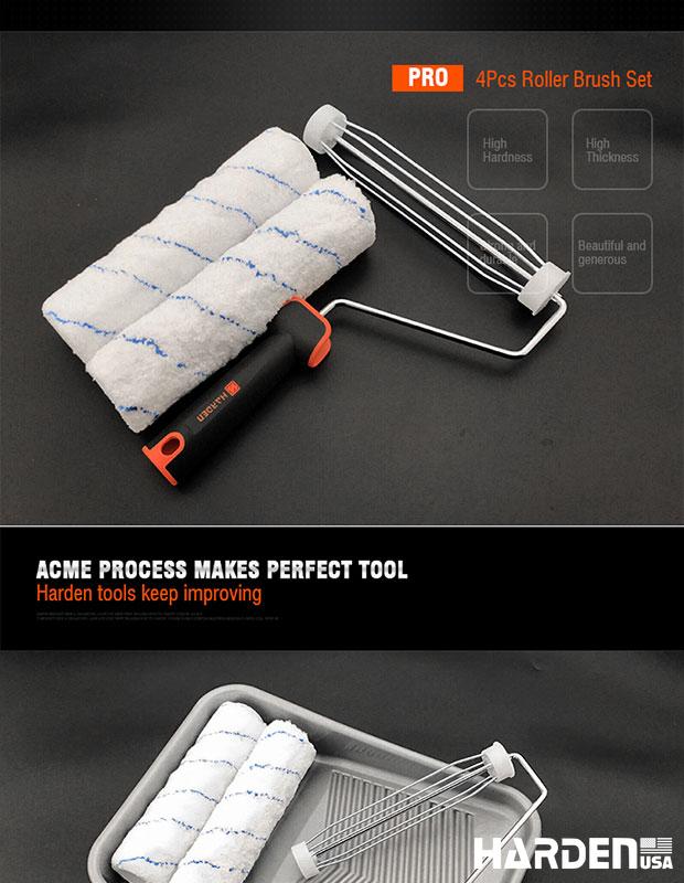 9'' 4Pcs Roller Brush Set