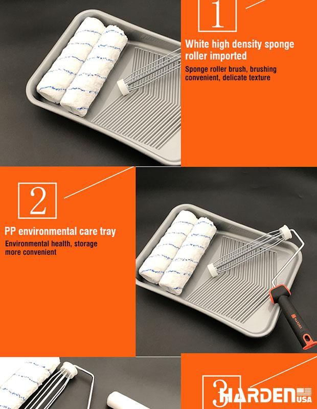 9'' 4Pcs Roller Brush Set