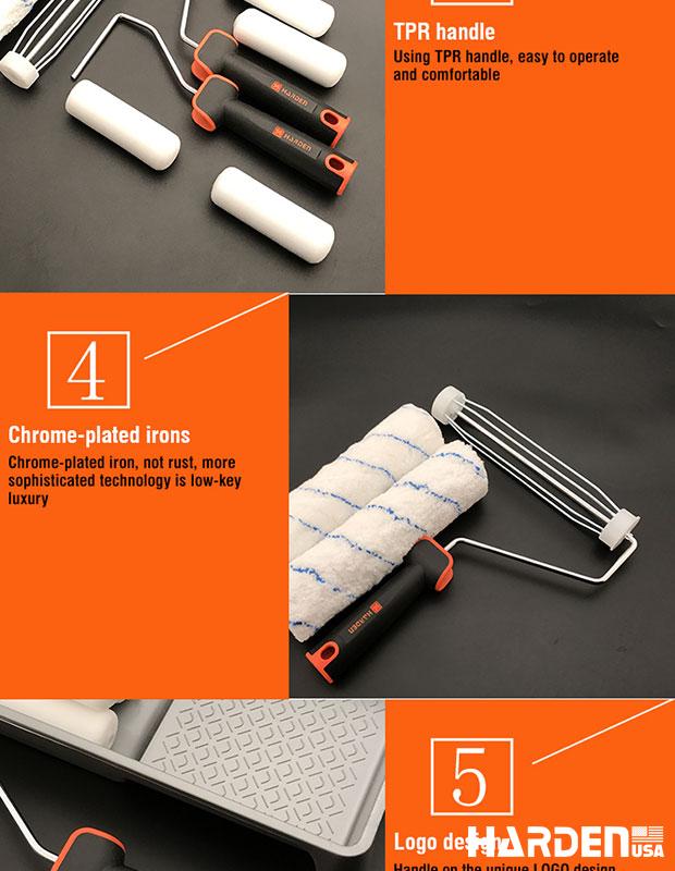 9'' 4Pcs Roller Brush Set