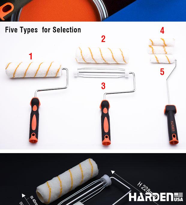 4" x 10pc Paint Roller Cover set
