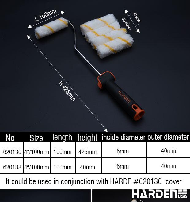 4" x 10pc Paint Roller Cover set