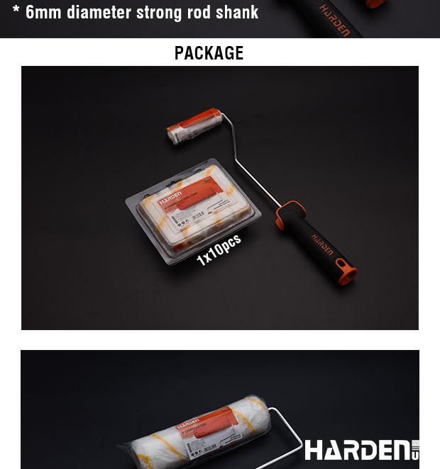 4" x 10pc Paint Roller Cover set