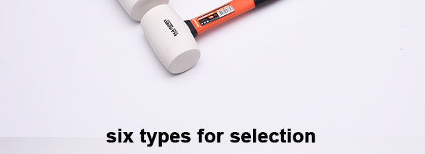 White Rubber Mallet with Fiberglass Handle
