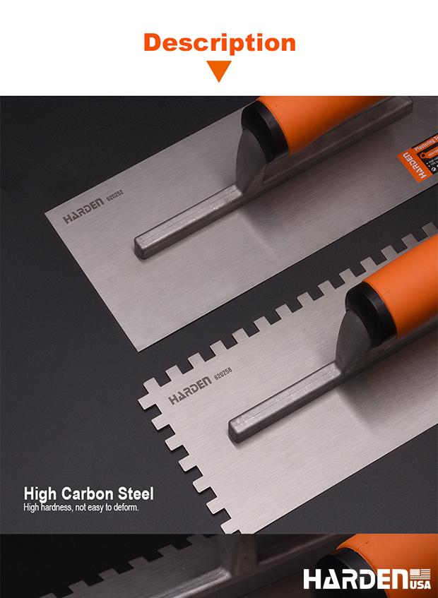 280X120mm Plastering trowel with teeth