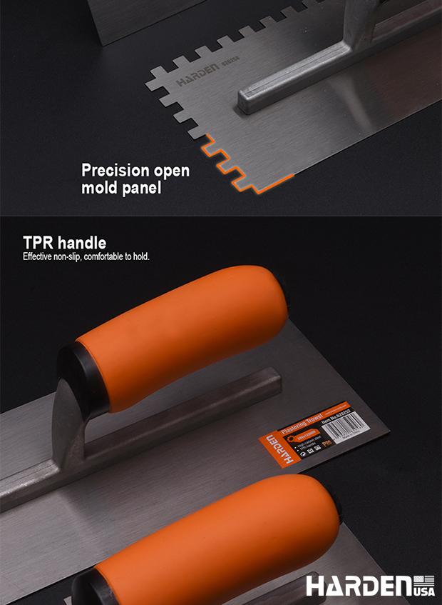 280X120mm Plastering trowel with teeth