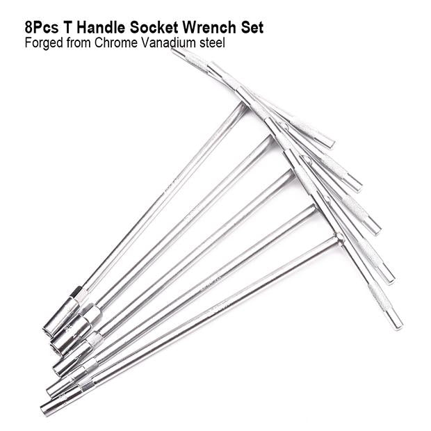 8Pcs T Handle Socket Wrench Set