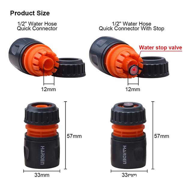 1/2" Water Hose Quick Connector