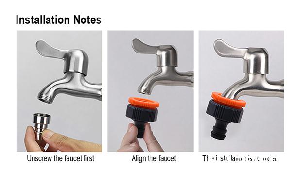 1/2" Water Hose Quick Connector