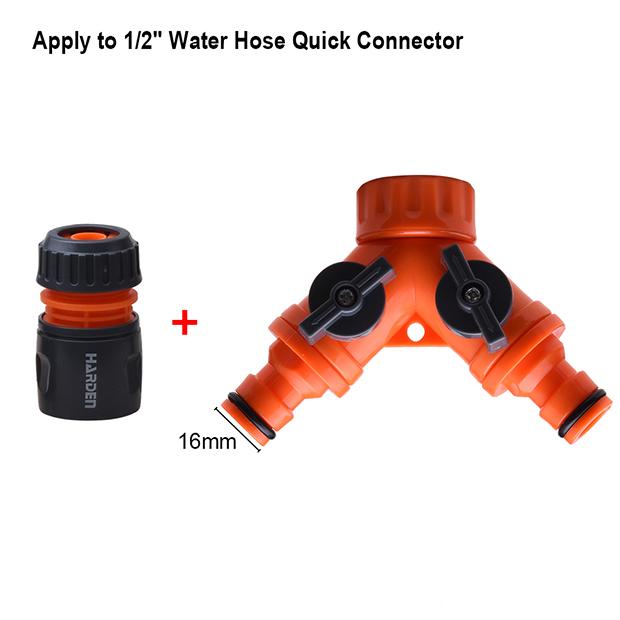 1/2" Y Shape Double Individual Hose Connector