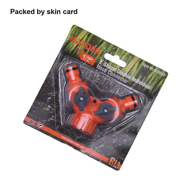 1/2" Y Shape Double Individual Hose Connector