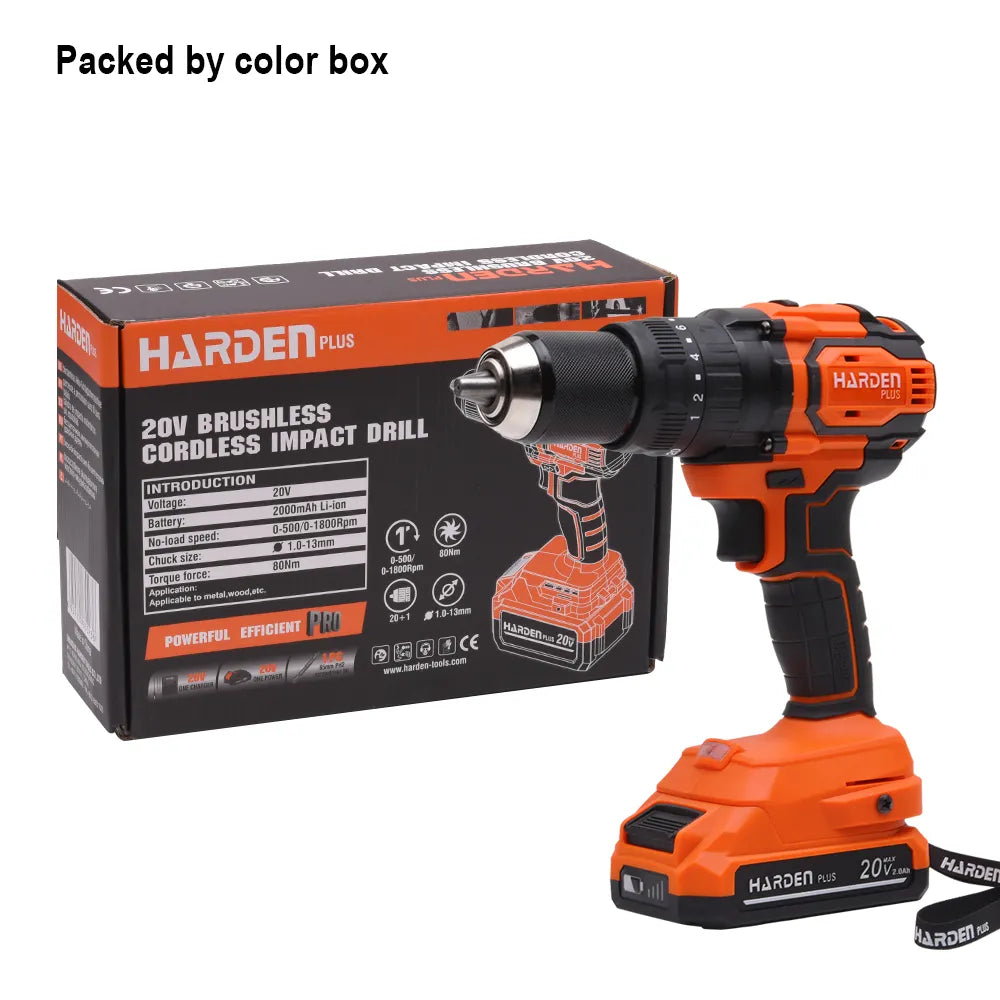20V Brushless Cordless Impact Drill