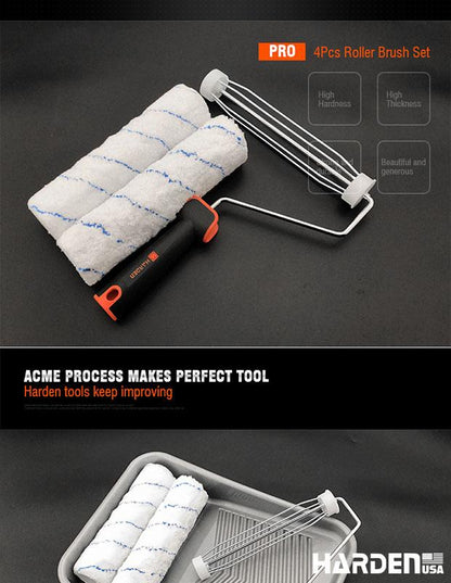 9'' 4Pcs Roller Brush Set
