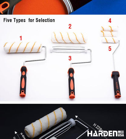 4" x 10pc Paint Roller Cover set