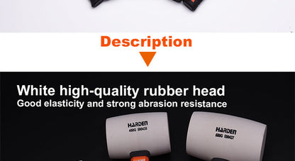 White Rubber Mallet with Fiberglass Handle