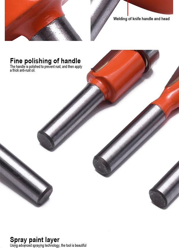 12Pcs Carbide Router Bits Set