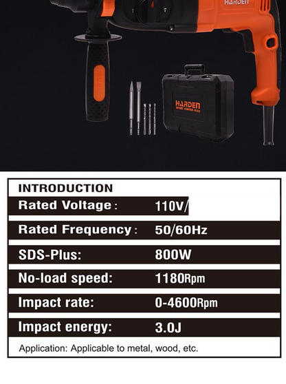 800W/110V Rotary Hammer