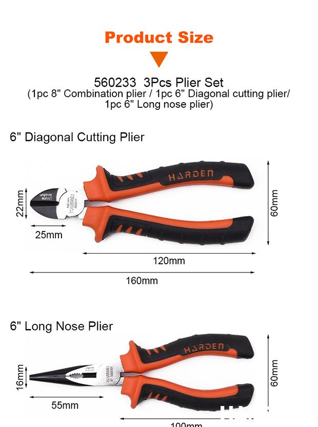 3Pcs Pliers Set