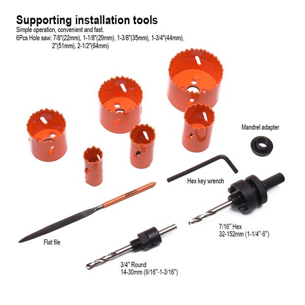 11Pcs HSS Bi-Metal Hole Saw Set