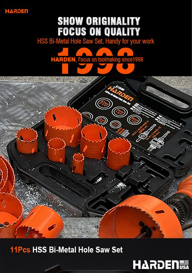 11Pcs HSS Bi-Metal Hole Saw Set