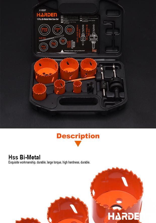 11Pcs HSS Bi-Metal Hole Saw Set