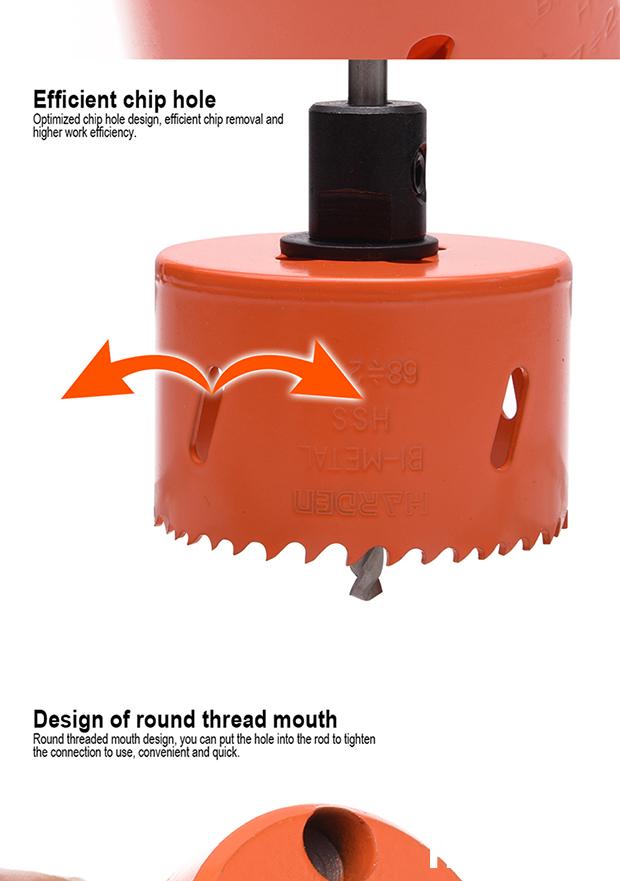11Pcs HSS Bi-Metal Hole Saw Set