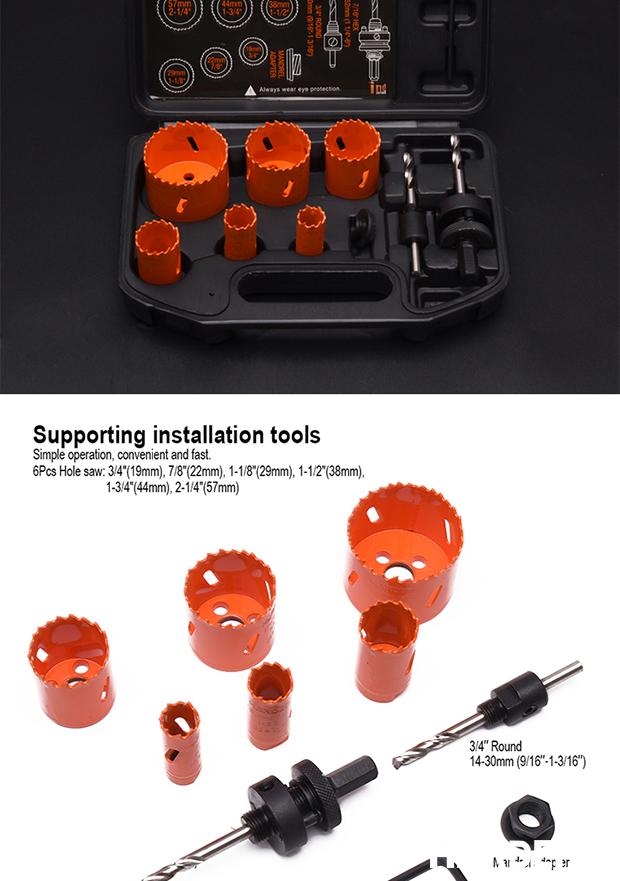 11Pcs HSS Bi-Metal Hole Saw Set