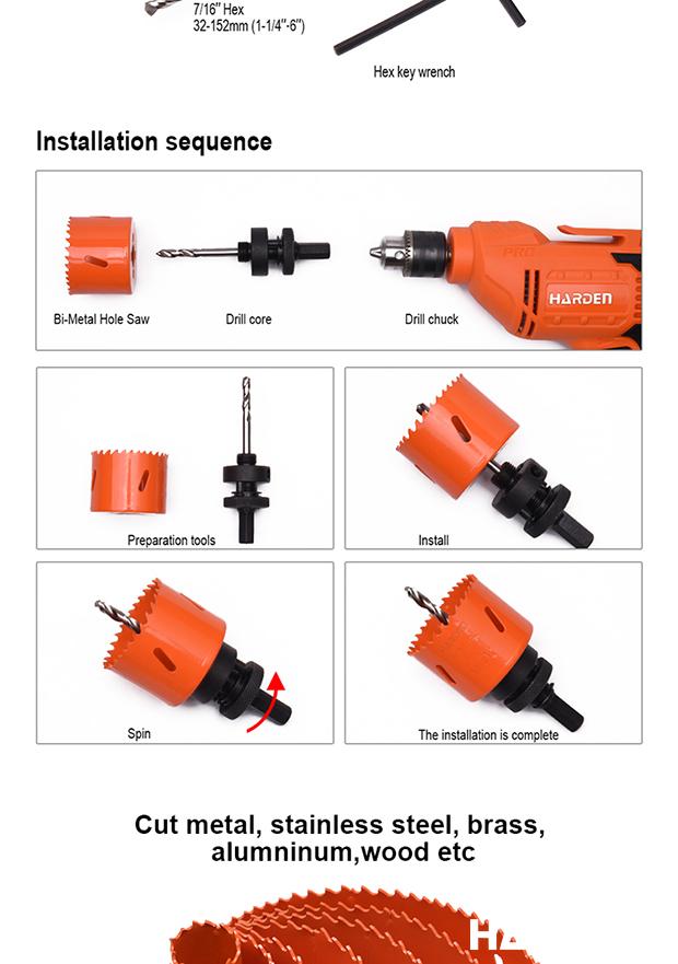 11Pcs HSS Bi-Metal Hole Saw Set