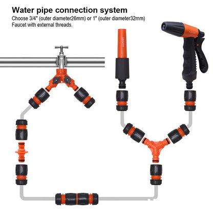 1/2" Y Shape Double Individual Hose Connector