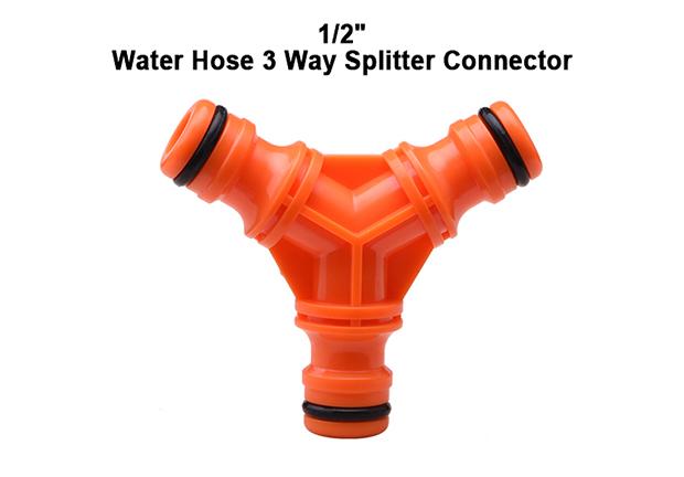 1/2"  Water Hose 3 Way Splitter Connector