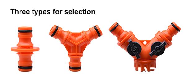 1/2"  Water Hose 3 Way Splitter Connector