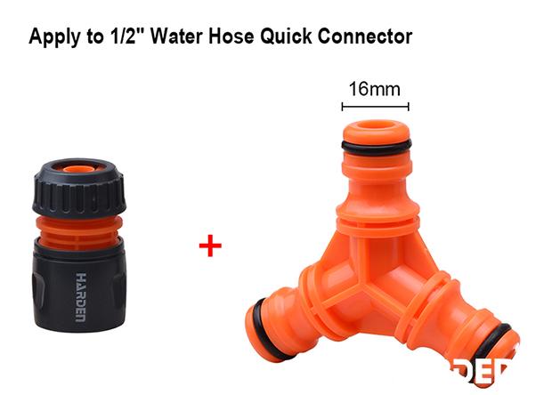 1/2"  Water Hose 3 Way Splitter Connector
