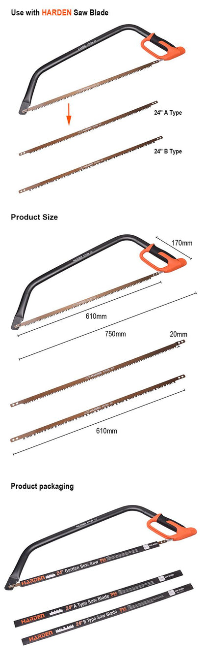 24" Garden Bow Saw