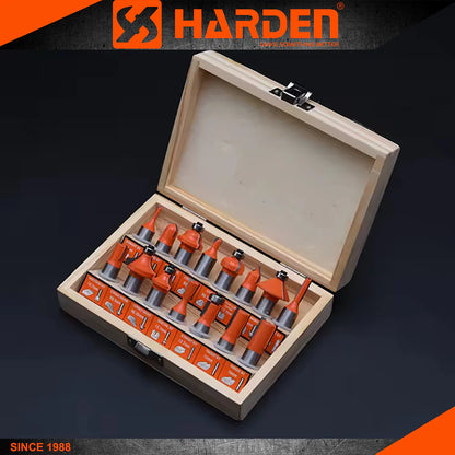 15Pcs Carbide Router Bits Set