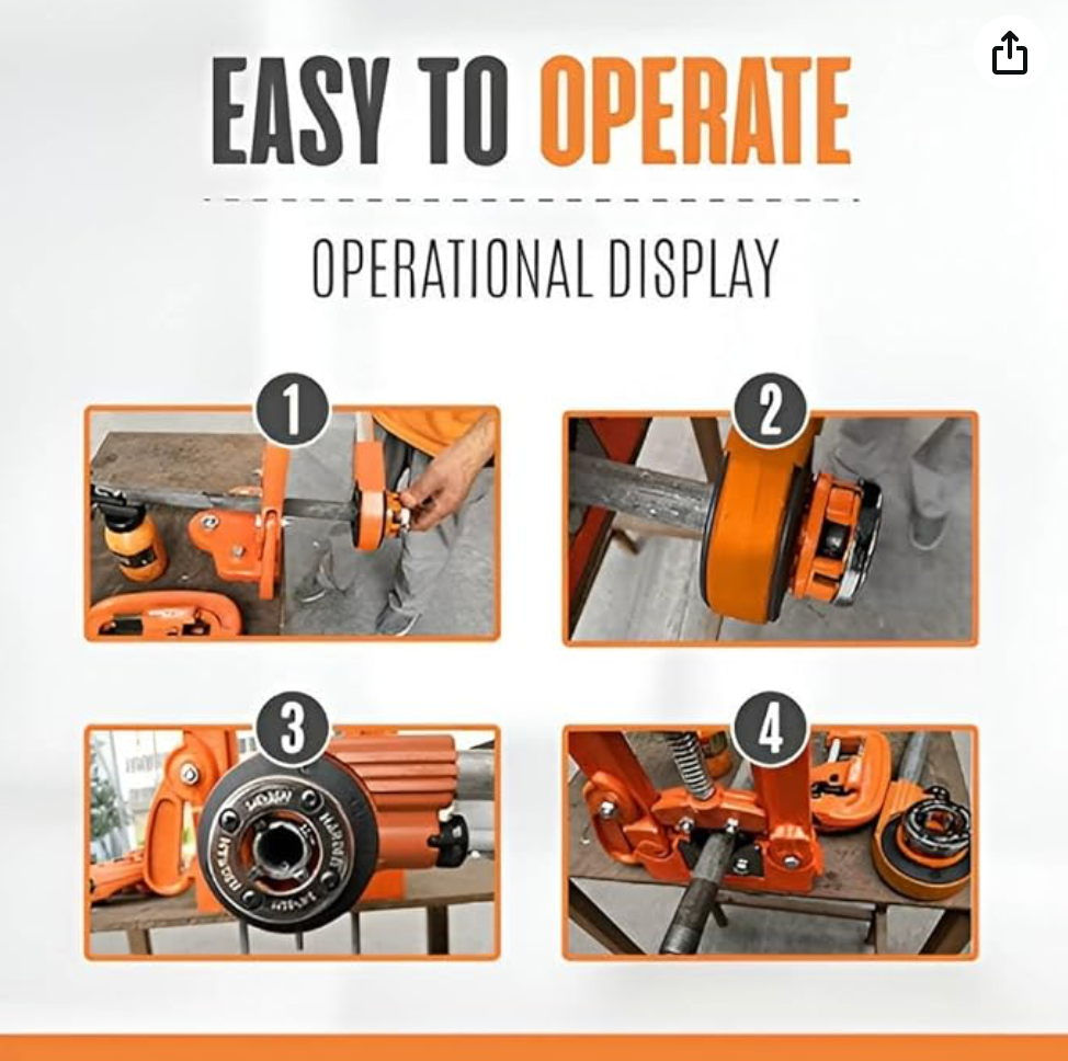 American Type 9Pcs Pipe Threading Set